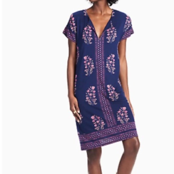 Lucky Brand Blue and Pink Mini Dress - Picture 1 of 6